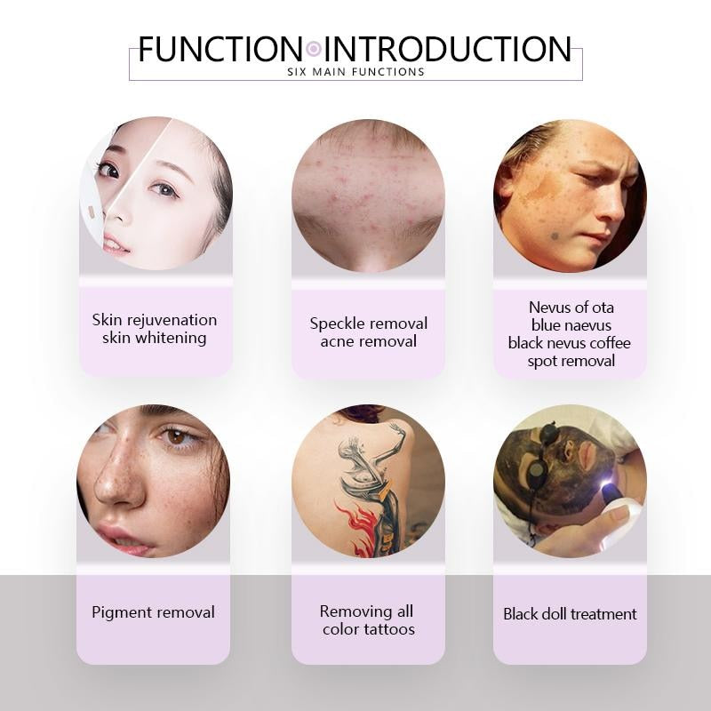 Máquina de Remoção de Tatuagem a Laser Picosegundo - Equipamento Profissional para Remoção de Tatuagens