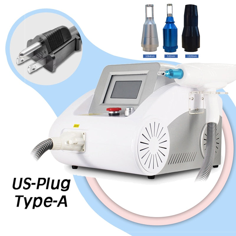 Removedor de Tatuagem a Laser 2023 - Nd Yag Laser com Comprimentos de Onda 1064nm/532nm/1320nm